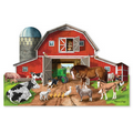 Busy Barn Shaped Floor Puzzle